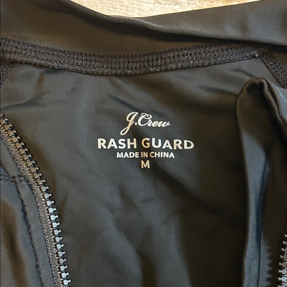 J. Crew Black Rash Guard Zip-Up - Picture 2 of 2